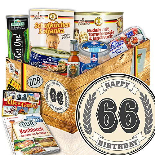66. Geburtstagsgeschenke - 66 Geburtstag Geschenke Mann - Ostprodukte Box Set von Ostprodukte-Versand.de