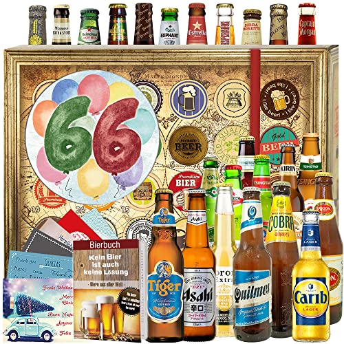 66. Jubiläumsgeschenk / 24 Biere aus der Welt im Adventskalender/Biere aus der Welt 2023 von ostprodukte-versand