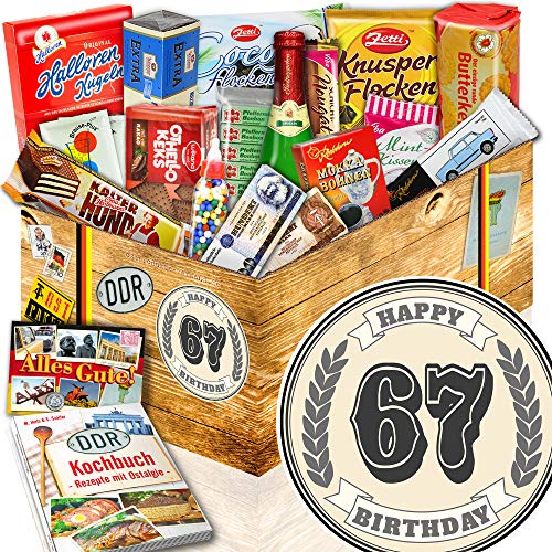 ostprodukte-versand 67. Geburtstag + DDR Suessigkeiten-Box + Frau Geburtstag Geschenke von ostprodukte-versand
