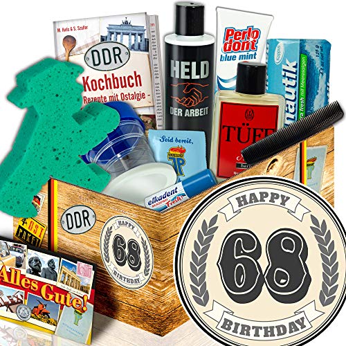 ostprodukte-versand 68 Geburtstag / DDR Pflege Box Mann / 68 Geburtstag witzige Geschenke von ostprodukte-versand
