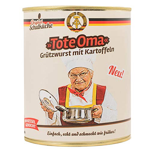 ostprodukte-versand 6er Set Original Schulküche "Tote Oma" Grützwurst mit Kartoffeln - DDR Produkte von ostprodukte-versand