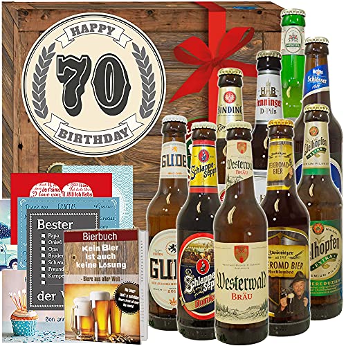 Zum 70. Geburtstag + Geschenke Papa + Deutsches Bier Geschenk von ostprodukte-versand