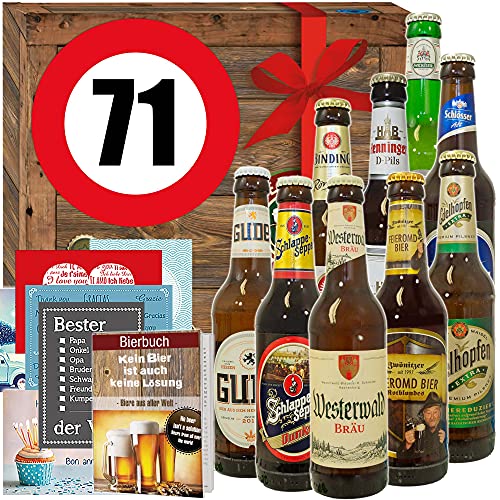 71. Geburtstag Geschenk für Freund/Geschenkbox/Bier aus Deutschland von ostprodukte-versand
