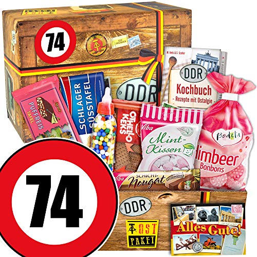 ostprodukte-versand DDR Box ++ Geschenke Oma ++ Zahl 74 ++ Süßigkeiten Box von ostprodukte-versand