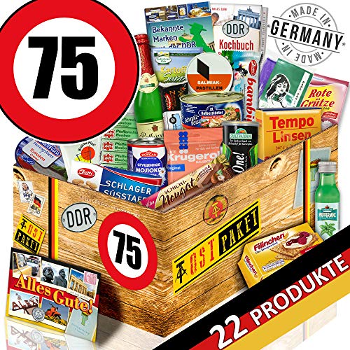 ostprodukte-versand Ossi Paket/Geburtstag 75 / Geschenkkorb Opa/Spezial Geschenk Box von ostprodukte-versand