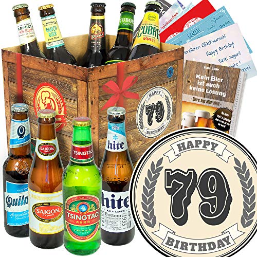 Geschenke zum 79. / Bierbox mit Bier der Welt von ostprodukte-versand