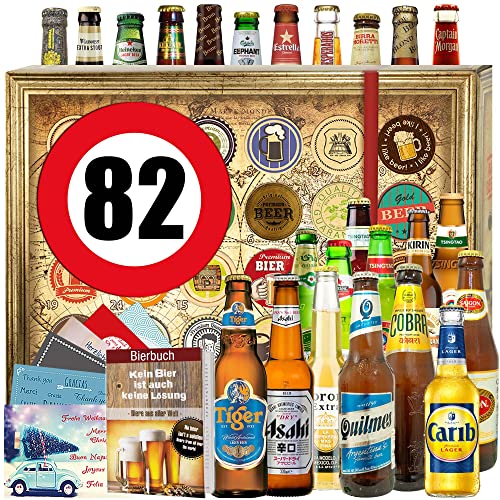82. Geburtstag Geschenk Freund - Biere der Welt 24x - Bierset - Adventskalender Bier 2023 von ostprodukte-versand