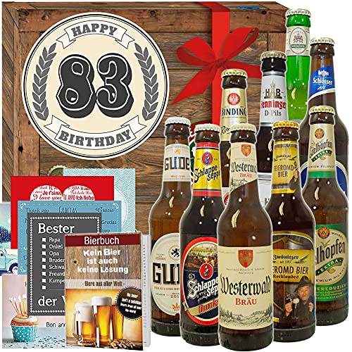 83. Geburtstag Geschenk + Deutsche Bier Box + Geburtstag Geschenke Opa von ostprodukte-versand