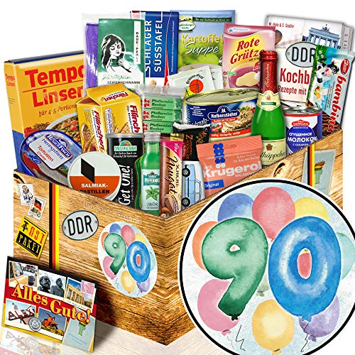 ostprodukte-versand 90. Geburtstags Geschenk - Geschenke zum 90 Geburtstag Mama - Spezialitätenbox von ostprodukte-versand