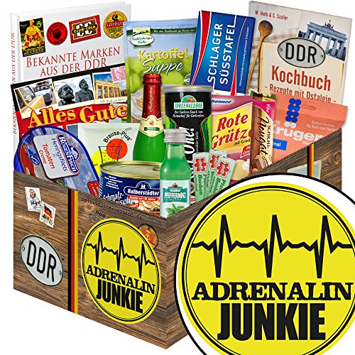 ostprodukte-versand Adrenalinjunkie + Spezialitätenset DDR + Geschenk für Männer zum Männertag von ostprodukte-versand