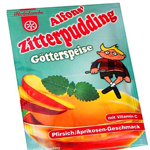 Rotplombe Alfons Zitterpudding Götterspeise Pfirsich-Aprikose Rotplombe Alfons Zitterpudding Götterspeise Pfirsich-Aprikose von ostprodukte-versand