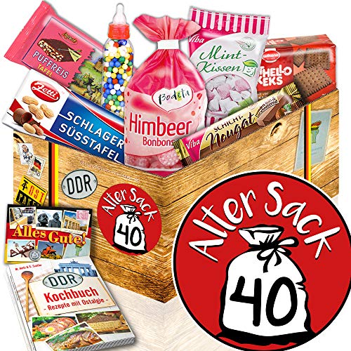 ostprodukte-versand Alter Sack 40 ++ Geschenk Mann 40 ++ Süßes DDR Geschenkset von ostprodukte-versand