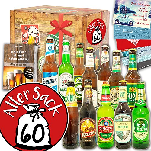 Alter Sack 60 ++ 12x Biere der Welt & DE ++ Geschenkset Mann von ostprodukte-versand