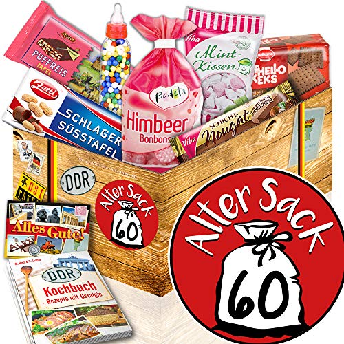 Alter Sack 60 ++ DDR Süßigkeiten ++ Geschenkset Mann Alter Sack 60 ++ DDR Süßigkeiten ++ Geschenkset Mann von Ostprodukte-Versand.de