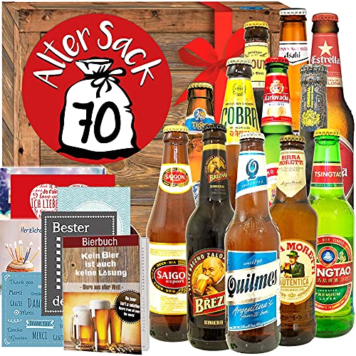 Alter Sack 70-12 Biere aus aller Welt - Geschenk für Herren von ostprodukte-versand