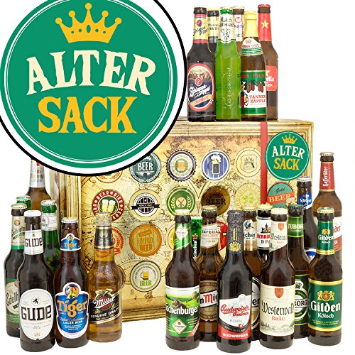 Alter Sack/Bier Paket Welt und DE/Geschenk Alter Sack/Adventskalender 2023 Bier von ostprodukte-versand
