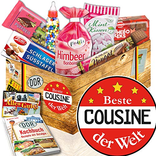 ostprodukte-versand Beste Cousine/Geschenk Cousine 18ter / DDR Suessigkeiten-Box von ostprodukte-versand