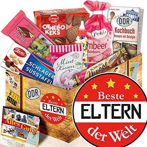 ostprodukte-versand Beste Eltern der Welt/Süßigkeiten Box/außergewöhnlich Geschenke für Eltern von ostprodukte-versand