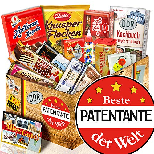 ostprodukte-versand Beste Patentante + Süße Ostbox + beste Patentante hat Geburtstag Geschenk von ostprodukte-versand