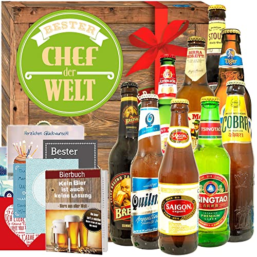 Bester Chef + Biersorten der Welt + Geschenke Chef von ostprodukte-versand