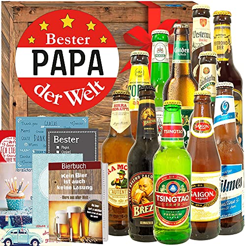 Bester Papa ++ Biergeschenk Welt und DE ++ Geschenk Geburtstag von ostprodukte-versand