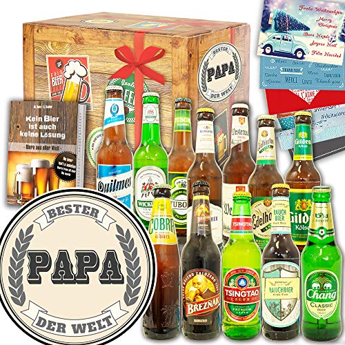 Bester Papa der Welt ++ Bier Paket Welt und DE ++ Geburtstags Idee Papa von ostprodukte-versand