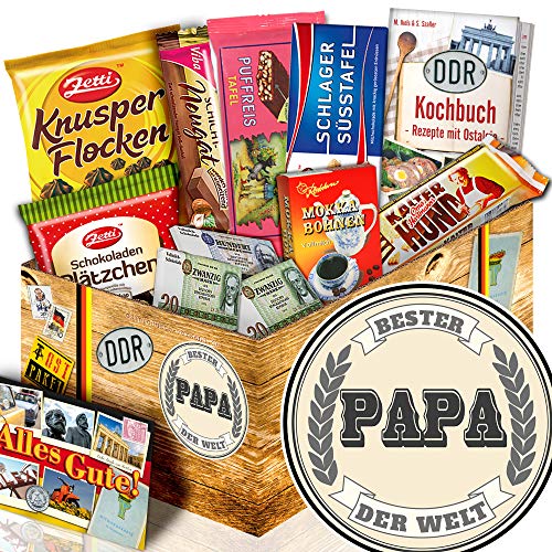 ostprodukte-versand Bester Papa der Welt + Geburtstags Idee Papa + Schokoladen Box Ostpaket von ostprodukte-versand