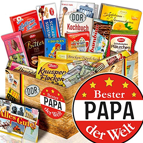 ostprodukte-versand Bester Papa der Welt/ausgefallene Geschenke zum Geburtstag/Schokolade Ostbox von ostprodukte-versand