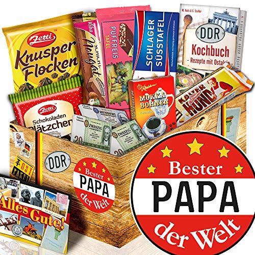 ostprodukte-versand Bester Papa der Welt/Schoko Geschenkbox DDR/Geschenk für Geburtstag von ostprodukte-versand