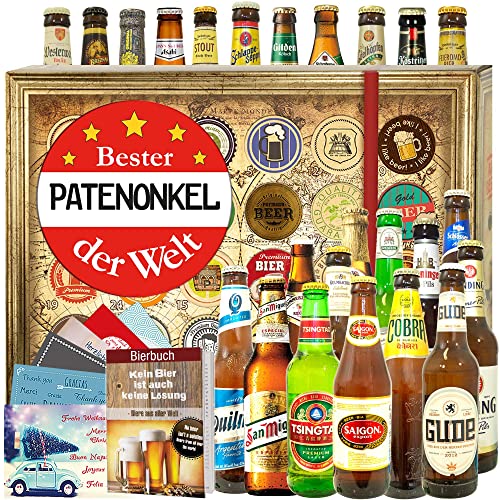 Bester Patenonkel/Bier Adventskalender 2024 2025 mit Bieren der Welt und Deutschland / 24 x Biere DE und Welt Bester Patenonkel/Bier Adventskalender 2024 2025 mit Bieren der Welt und Deutschland / 24 x Biere DE und Welt von ostprodukte-versand