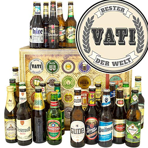 Bester Vati der Welt ++ Biere aus aller Welt und D 24x ++ Geschenke für Vater/Weihnachtskalender 2024 2025 Bier Bester Vati der Welt ++ Biere aus aller Welt und D 24x ++ Geschenke für Vater/Weihnachtskalender 2024 2025 Bier von ostprodukte-versand
