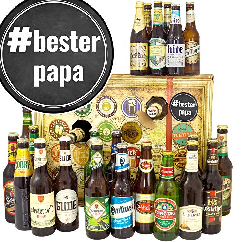 #BesterPapa + BierAdventskalender 2023 + mit Biersorten aus DEU und Welt von ostprodukte-versand