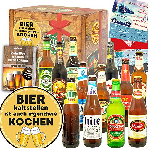 Bier kalt stellen + 12 Biere aus aller Welt + Bier Geschenk Männer von ostprodukte-versand