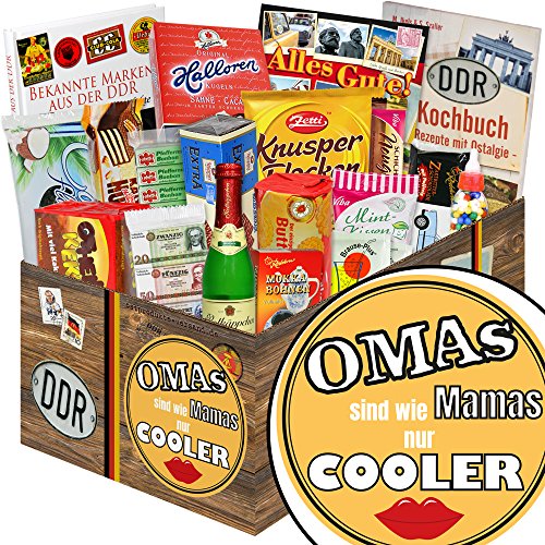 ostprodukte-versand Coole Omas/Suessigkeiten Korb/Geburtstagsgeschenk für Oma von ostprodukte-versand