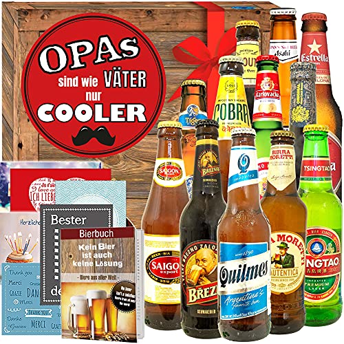 Coole Opas/Bier Set Welt/Opatagsgeschenke von ostprodukte-versand