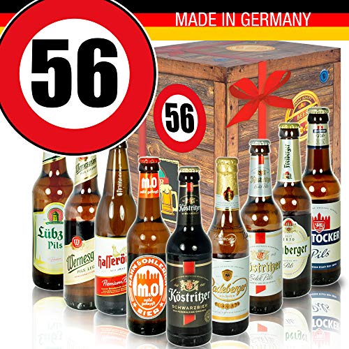 DDR Bierbox - Zahl 56 - Geburtstagsgeschenke Mutti - Bier Geschenk Box von ostprodukte-versand