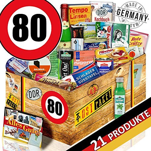ostprodukte-versand DDR Box/Spezialtiäten Geschenkset / 80 Geburtstag/Geschenk Korb Mama von ostprodukte-versand