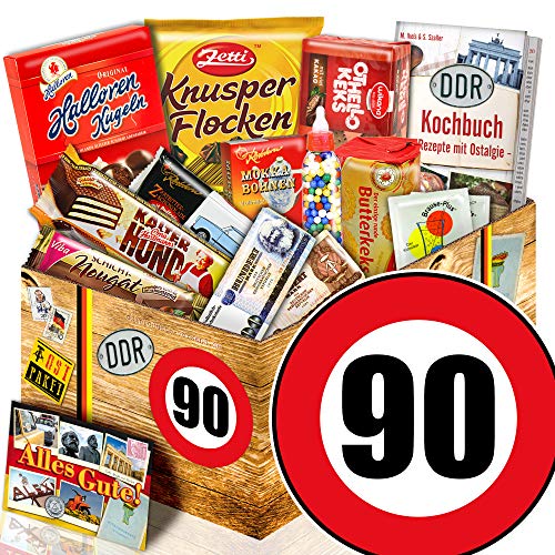 ostprodukte-versand DDR Produkte - Zahl 90 - Geschenke zum Geburtstag - DDR Box Süßigkeiten von ostprodukte-versand