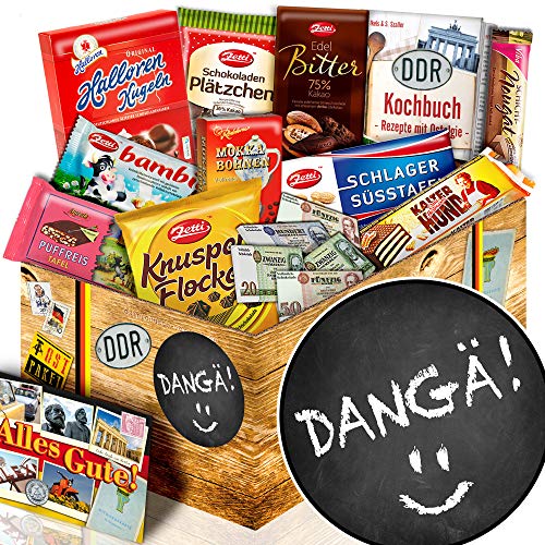 Dangä - Sprüche-Geschenkbox - DDR Schokolade Ostpaket Dangä - Sprüche-Geschenkbox - DDR Schokolade Ostpaket von ostprodukte-versand