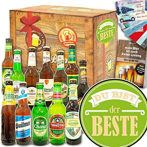 Du bist der Beste - Bier Paket Welt und DE - Geschenk du bist der Beste von ostprodukte-versand