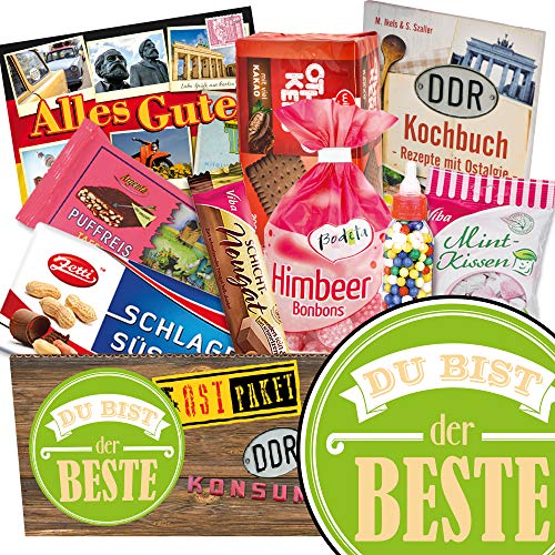Du bist der Beste Ostalgie Geschenkset DDR Suessigkeiten-Box mit Puffreis-Schokolade, Liebesperlenfläschchen, Othello Keks Wikana uvm. Du bist der Beste Ostalgie Geschenkset DDR Suessigkeiten-Box mit Puffreis-Schokolade, Liebesperlenfläschchen, Othello Keks Wikana uvm. von ostprodukte-versand