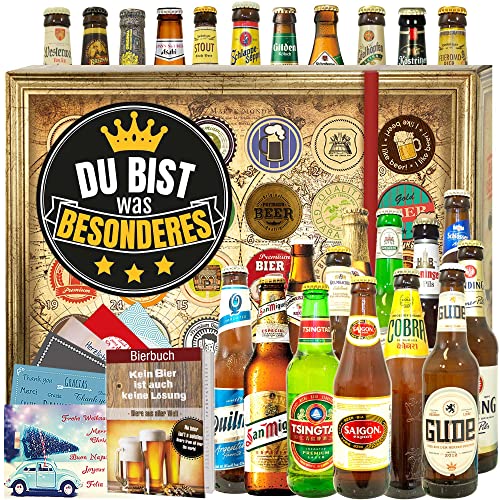 Du bist Besonders / 24 x Bier Welt und DE/Geschenke Verliebte/Weihnacht Kalender 2023 Bier von ostprodukte-versand