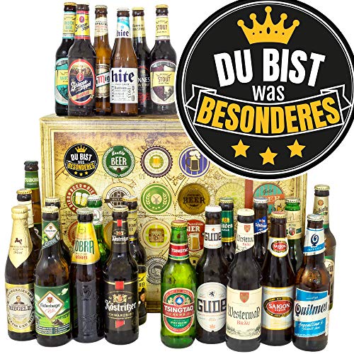 Du bist Besonders/Bier Geschenk Welt und DE/Geschenk Ideen für Mann/Bier Adventskalender 2023 von ostprodukte-versand