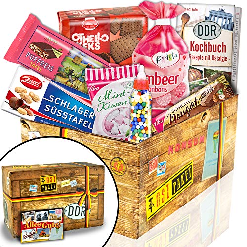 Ostpaket mit DDR Waren/Süßigkeiten Box/Geschenkeset für Freundin Geburtstag Ostpaket mit DDR Waren/Süßigkeiten Box/Geschenkeset für Freundin Geburtstag von ostprodukte-versand