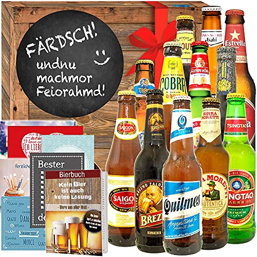 Feierabend - 12 Biere der Welt - Geschenkidee mit Spruch Feierabend - 12 Biere der Welt - Geschenkidee mit Spruch von ostprodukte-versand