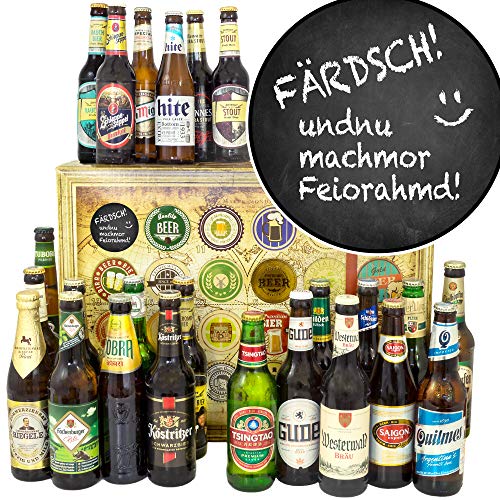 Feierabend/Biere aus aller Welt und D 24x / Geschenkidee mit Spruch/Bier Weihnachtskalender 2023 von ostprodukte-versand