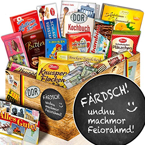 ostprodukte-versand Feierabend - Geschenkidee mit Spruch - DDR Schokolade Box von ostprodukte-versand