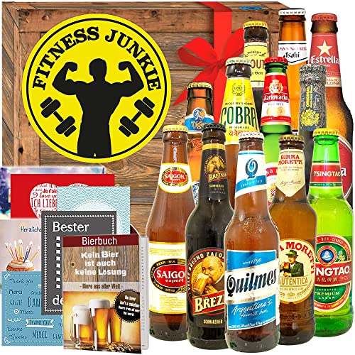 Fitness Junkie/Fitness Geschenke Freund/Bier Paket Welt Fitness Junkie/Fitness Geschenke Freund/Bier Paket Welt von ostprodukte-versand