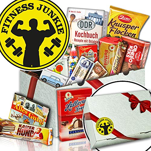 ostprodukte-versand Fitness Junkie - Süßigkeiten Box Schokolade - Geschenke für Fitnessfreaks von ostprodukte-versand