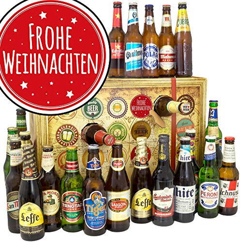 ostprodukte-versand Frohe Weihnachten/Adventskalender Bier/Bier Set Biere aus aller Welt 2023 von ostprodukte-versand